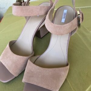 Geox Women's Beige Suede Heels